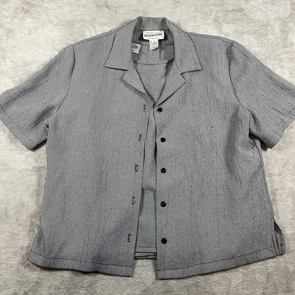 Pendleton Tops - Pendleton Womens 2 pc Vintage Twin Set Tank and‎ Blazer Lightweight Houndstooth